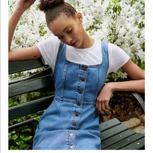 Button Down Denim Mini Dress